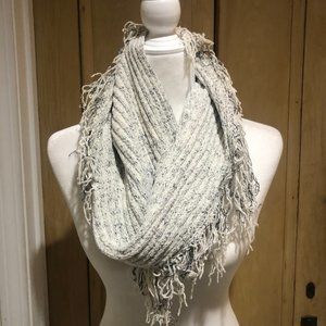 Off-White Speckled Infinity Scarf